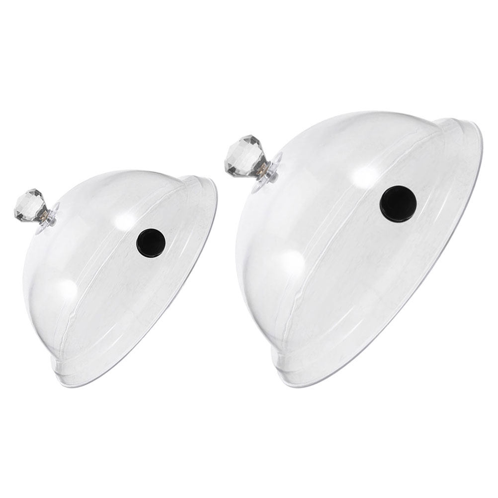 Plastic Dome Clear - 2 piezas de cúpula protectora de